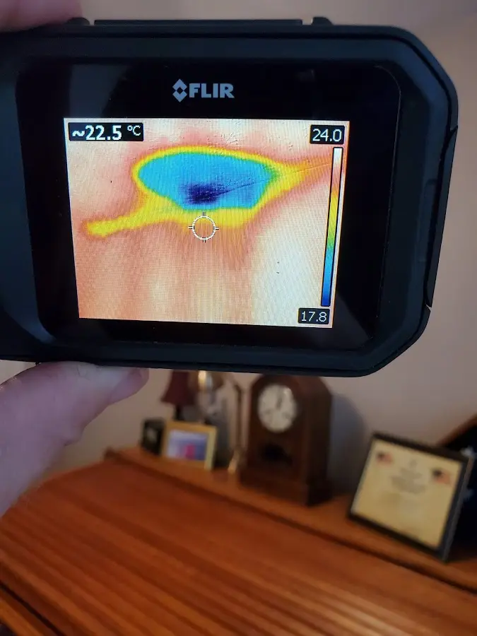 Thermal imaging inspection for water damage in Cave Springs
